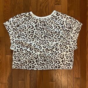 Leopard Print Cropped Top Shein Women’s Size S